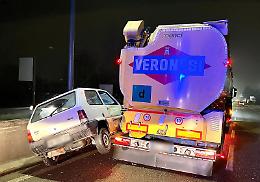 Schianto e caos in via Mantova