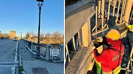 Riaperto il passaggio pedonale sul ponte Trento Trieste 