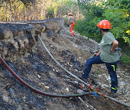 Parco dell’Oglio, per il vice sindaco «il rogo di sabato forse è doloso»