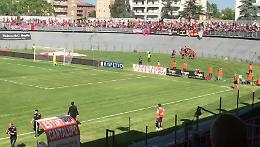 VIDEO Carpi-Cremonese, l'esultanza dopo il gol di Montalto