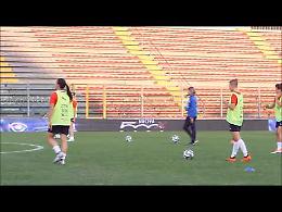 VIDEO La Nazionale di calcio Femminile si allena allo Zini di Cremona