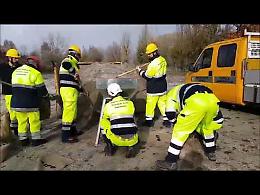 Il video della piena del Po a Cremona sabato 26 novembre 2016