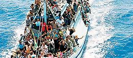 I migranti morti in mare sono 3.072, record nel 2014