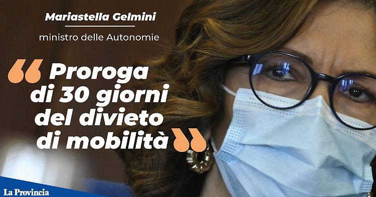 Divieto di mobilità, proroga di trenta giorni