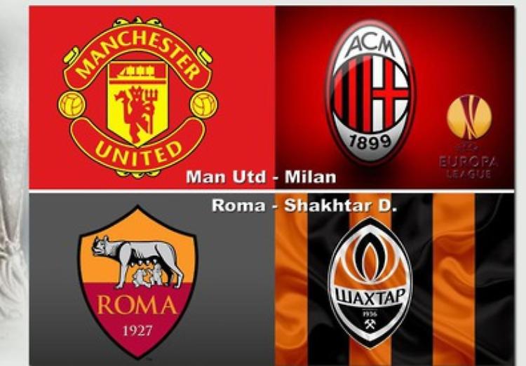 Europa League: Manchester Utd-Milan e Roma-Shakhtar