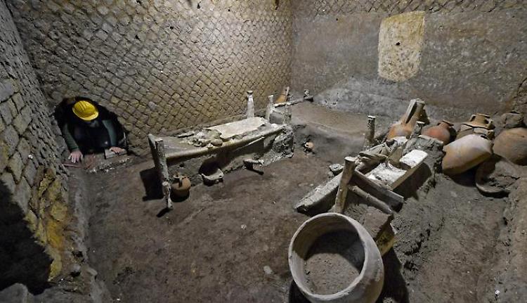 A Pompei riemerge intatta la stanza degli schiavi