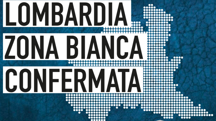 Lombardia zona bianca,  ma mascherine obbligatoria all'aperto