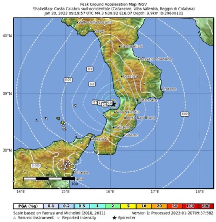 Terremoto di 4.3 in Calabria, fatti evacuare uffici e scuole