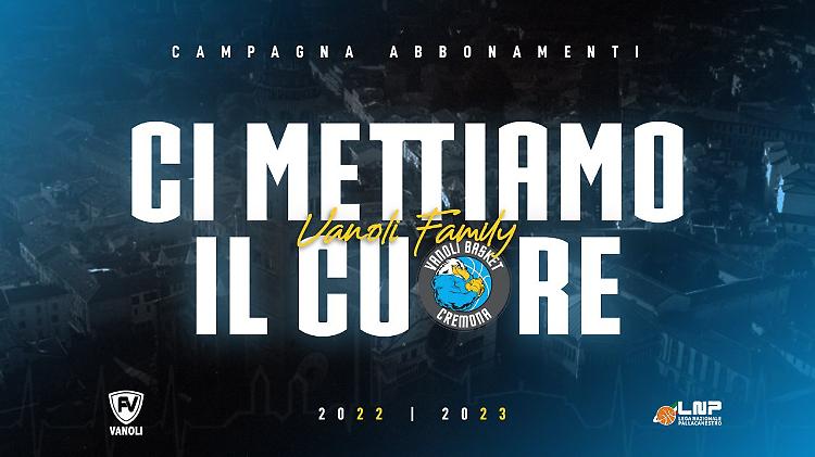 Basket, la Vanoli lancia la campagna abbonamenti: da lunedì 18 al via