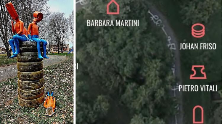 Parco delle opere d'arte violato dai vandali