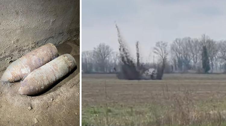 Quattro granate della Seconda guerra mondiale trovate all'ex Genio militare di Gera