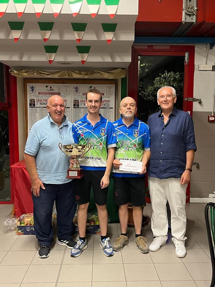 Bocce: colpaccio per la coppia Visconti e Zovadelli