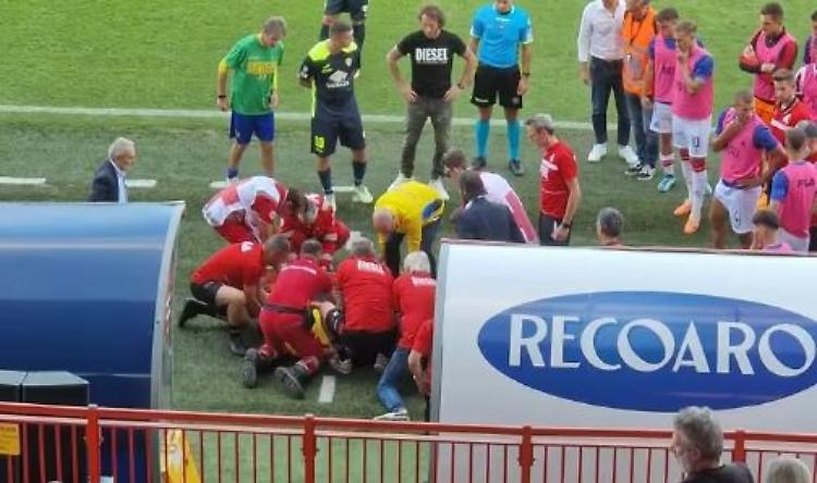 Calcio serie C: paura a Vicenza per un malore al tecnico Abbate della Pergolettese
