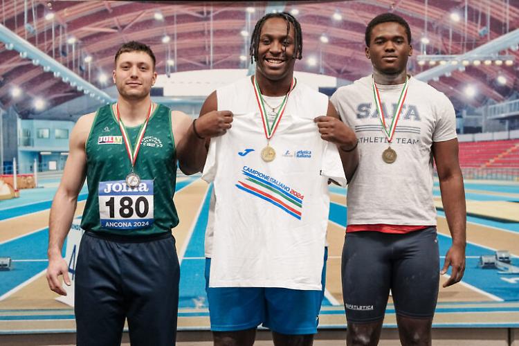 Il cremasco Musumary tricolore nel getto del peso