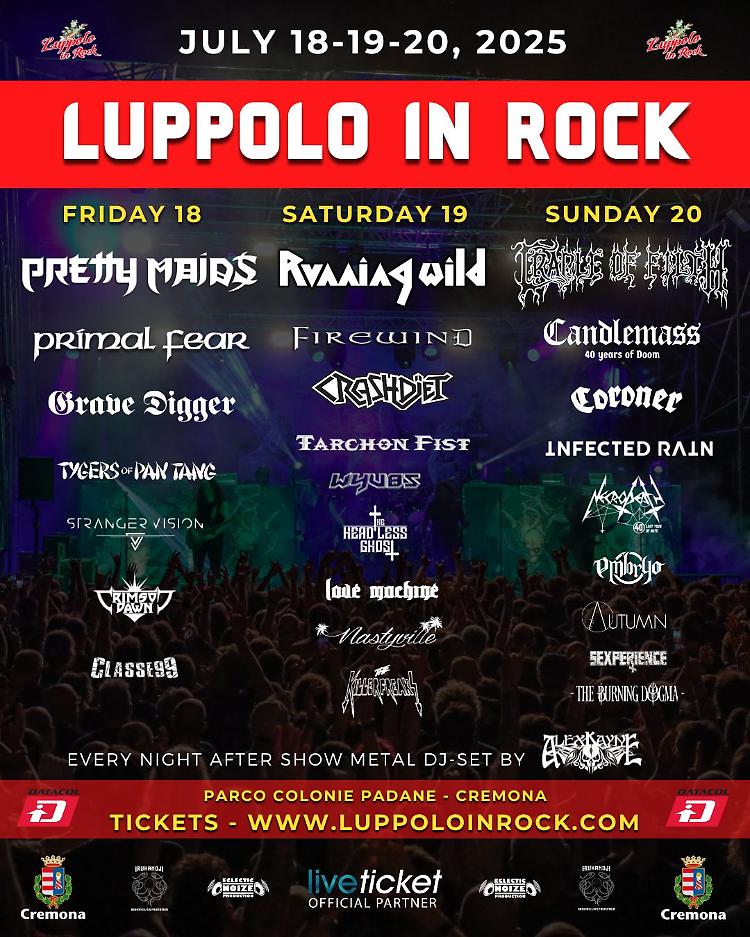 Luppolo in Rock 2025: tre giorni di metal, solidarietà e cultura sulle rive del Po