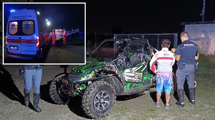 Si ribalta con il quad, 29enne in ospedale